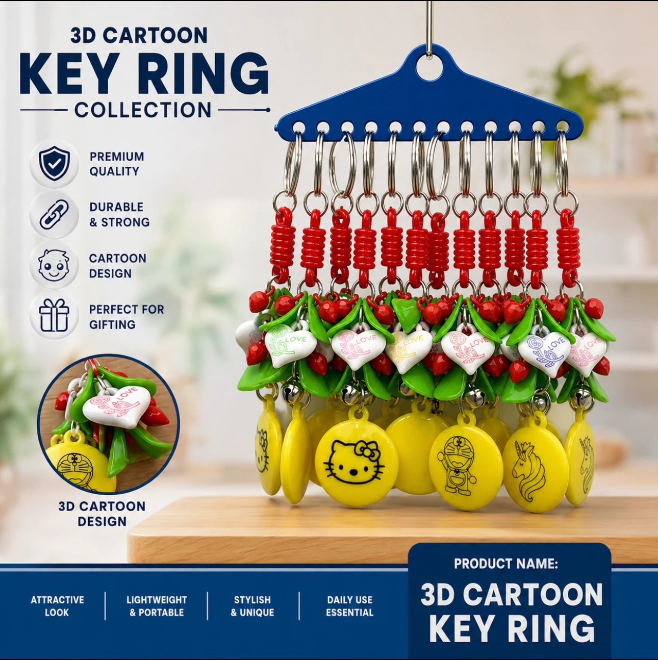 NO 9319.  3D CARTOON KEYCHAIN