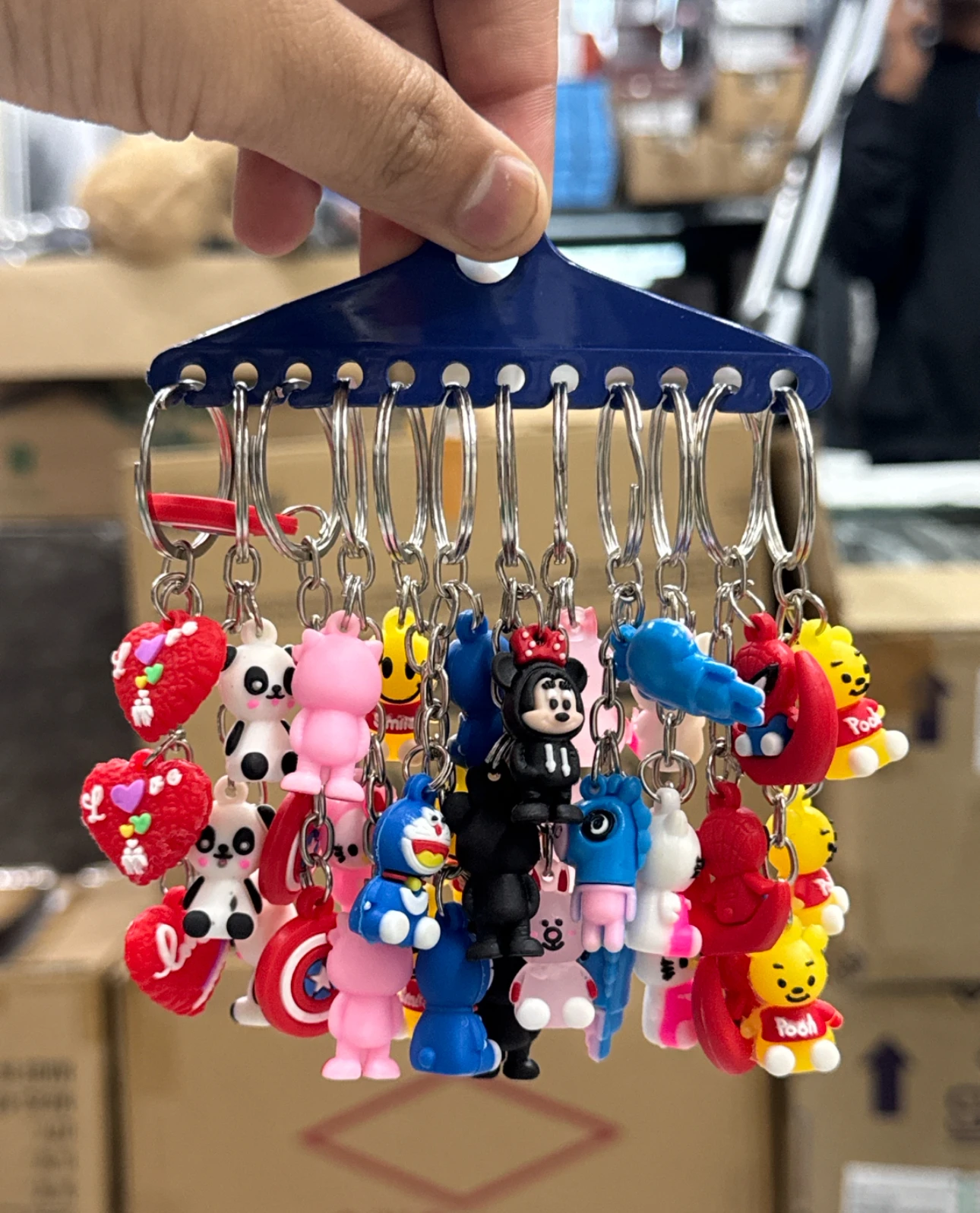 Cute Cartoon Character Keychain Set 🔑🎀✨