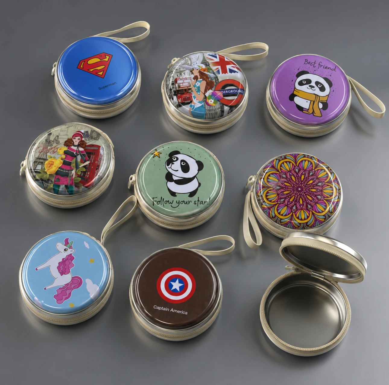 Printed Metal  Pouch (12 pic packet)