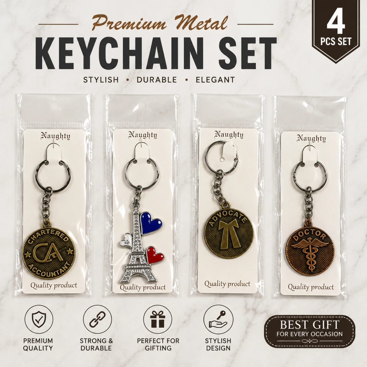 Doctor Advocate CA Tower  metal  Keychain