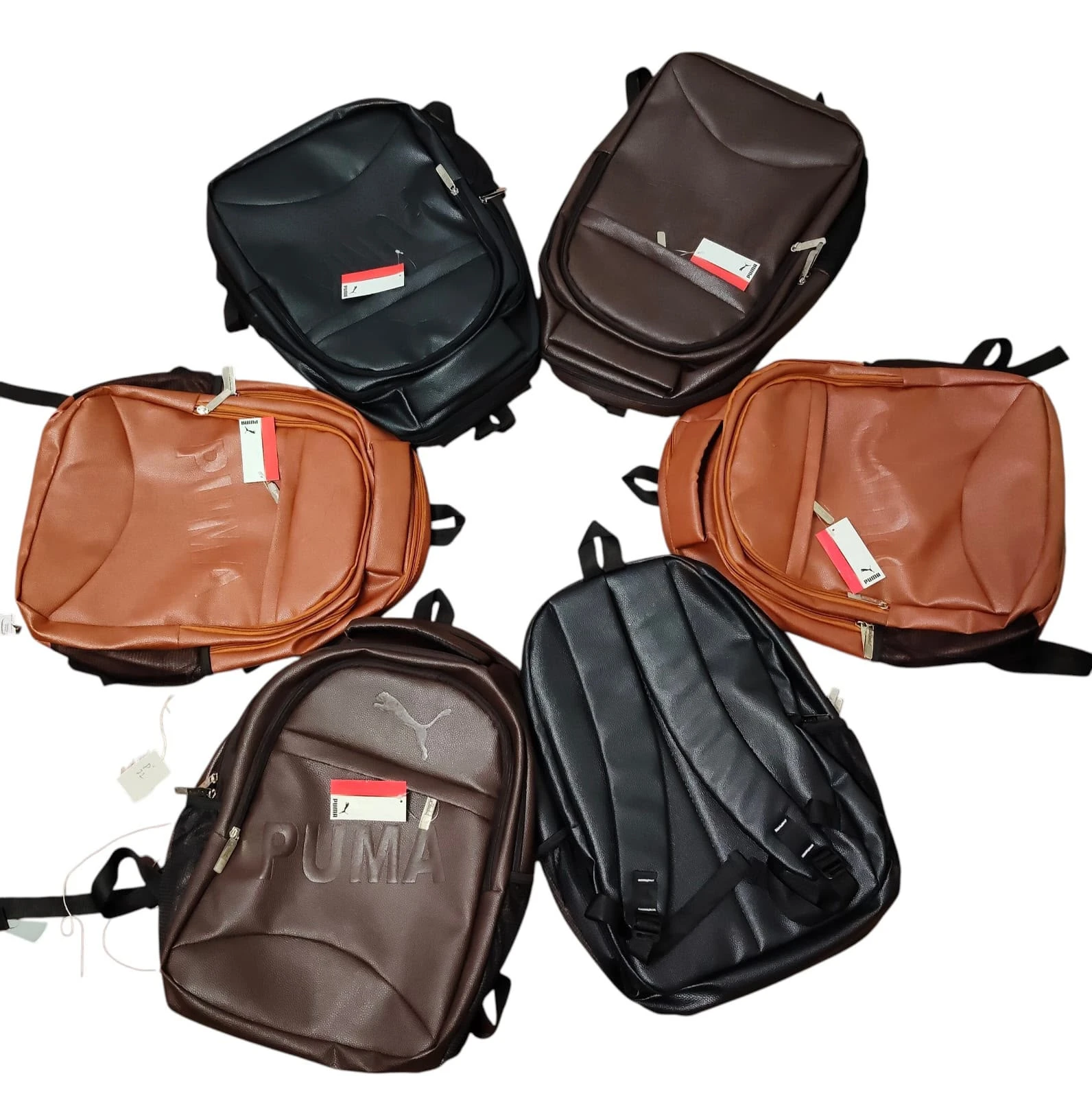Premium puma leather Casual Travel Backpack
