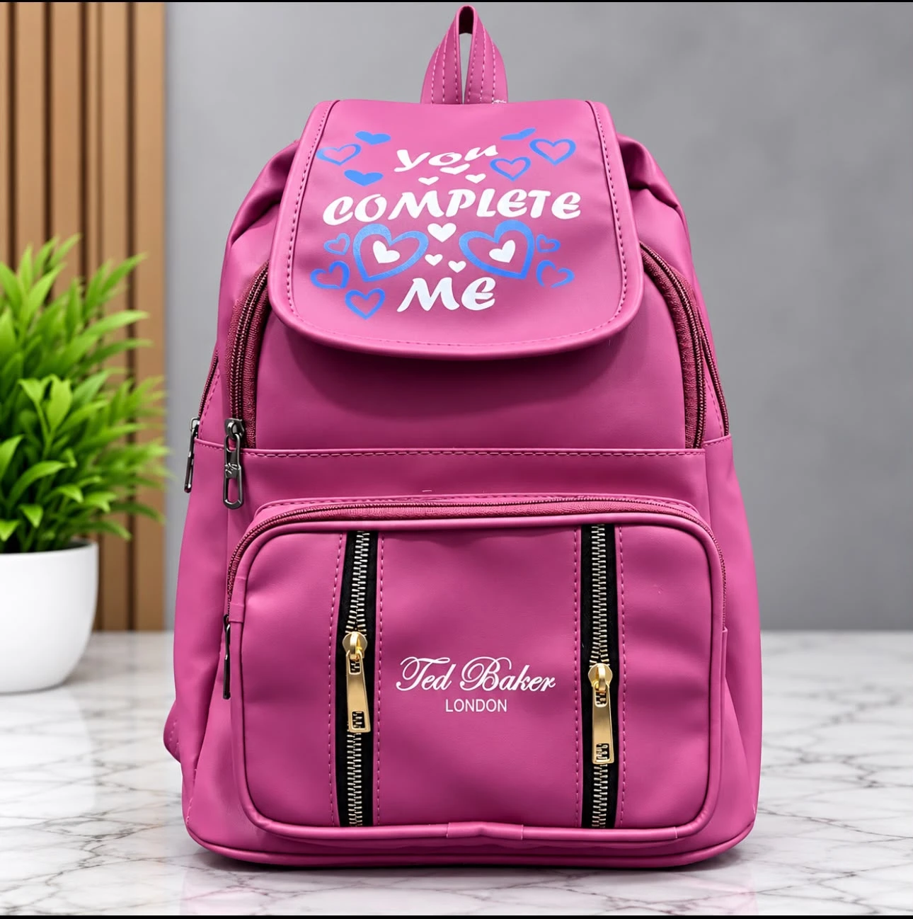 Trendy Women’s Soft Leather Travel Backpack