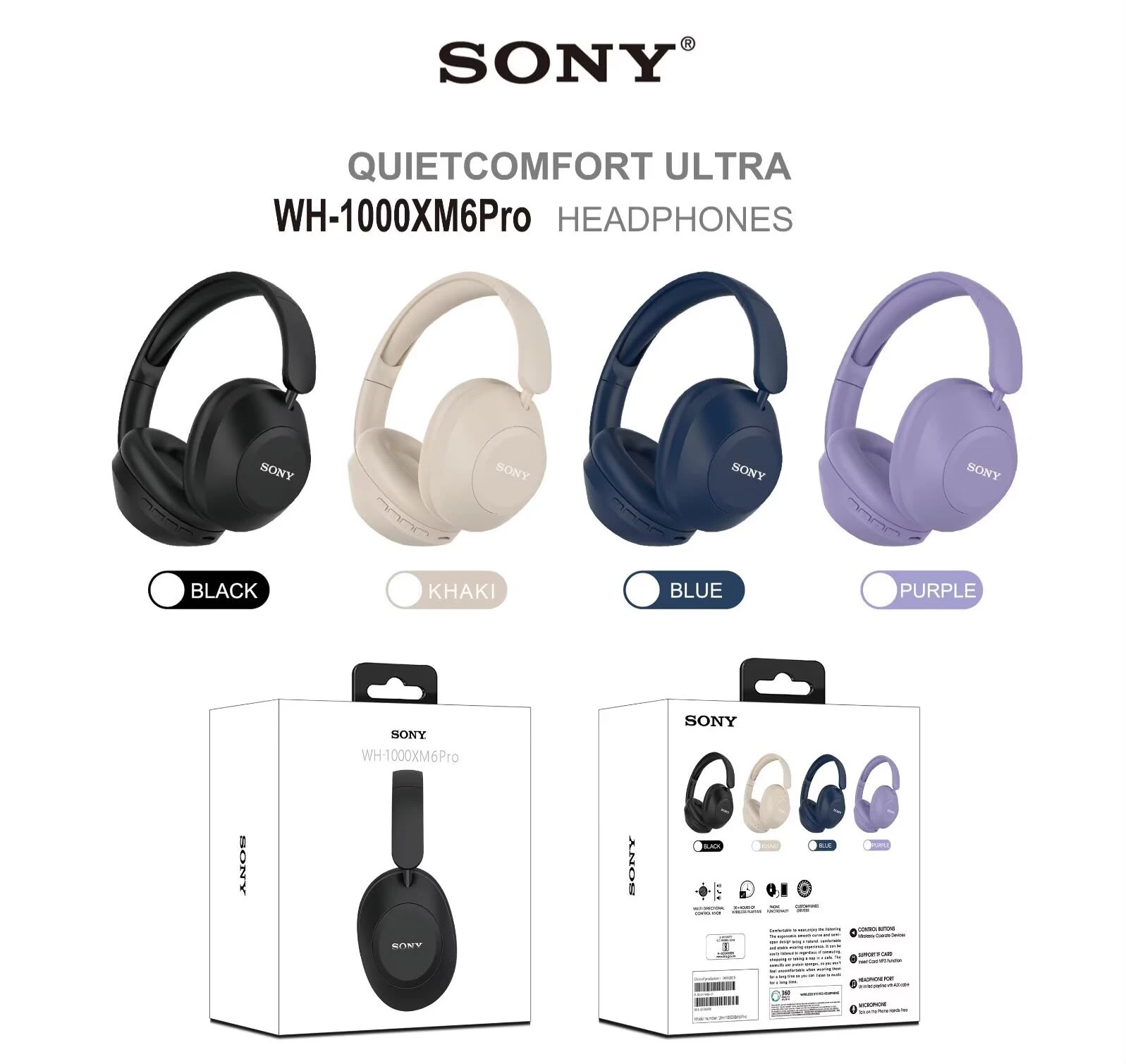 SONY WH-1000XM6Pro High Quality Headphone