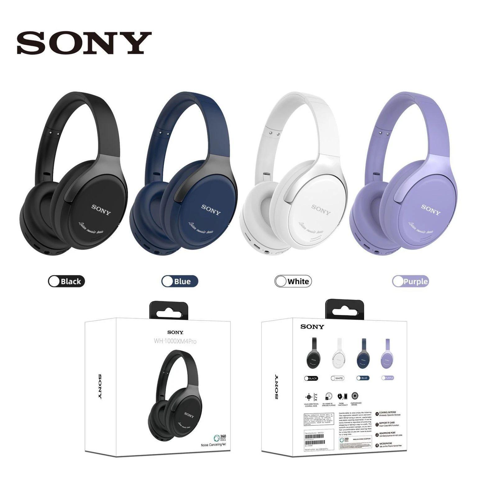 SONY WH-1000X M4Pro High Quality Wireless Headphone