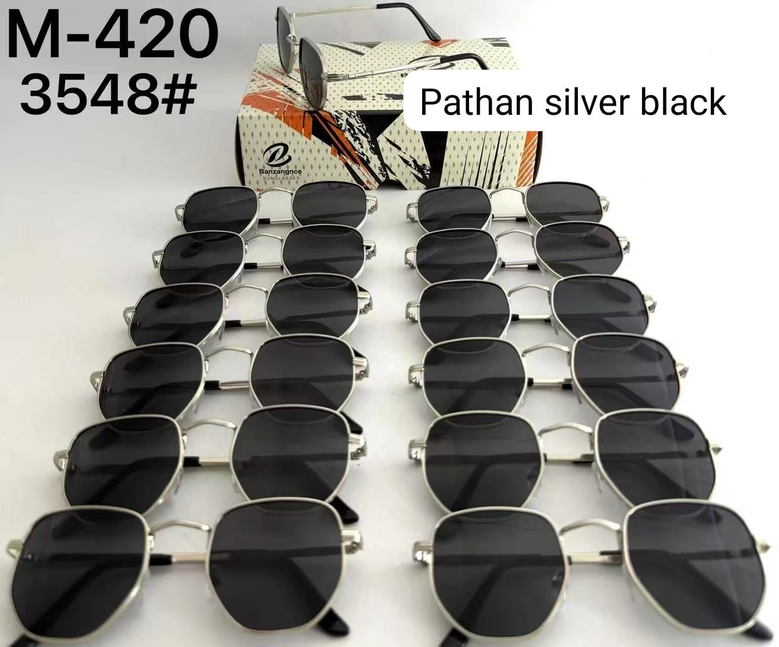 NO 12 VOO SILVER BLACK SUNGLASSE